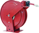 Hydraulic Oil Retractable Hose Reel Red Color High Power Force Long Distance