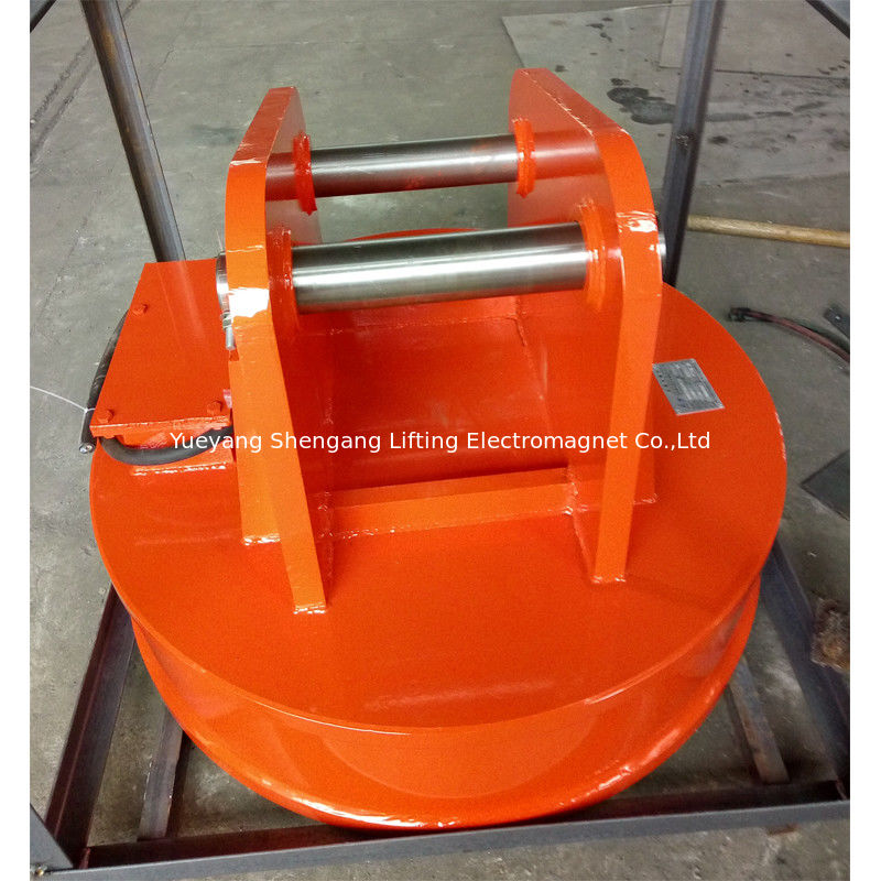 Large Volumes Scrap Handling Equipment Magnets Round Shaped 75% Duty Cycle