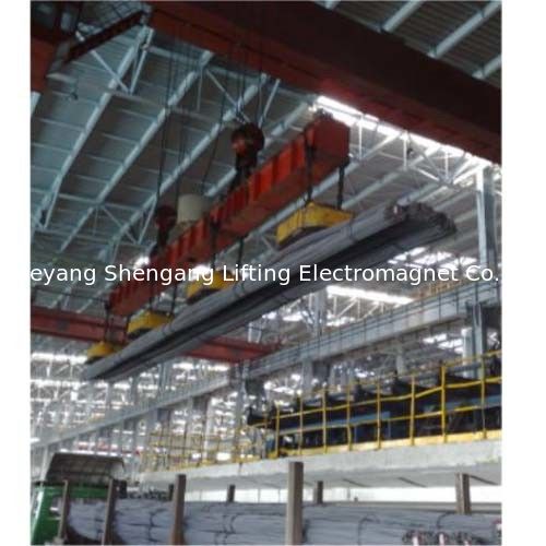 Rectangular Industrial Lifting Magnets , Magnetic Overhead Crane Even Surface