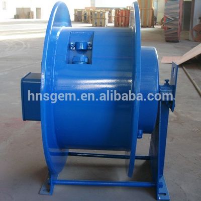 Electric Gantry Crane Spring Loaded Cable Reel , Spring Loaded Cable Spool Stable Running