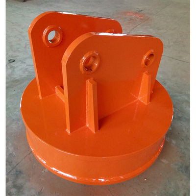 Large Volumes Scrap Handling Equipment Magnets Round Shaped 75% Duty Cycle