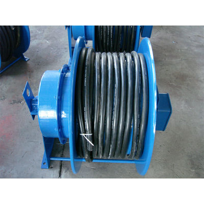 Grounding Retractable Wire Rope Reel , Commercial Hose Reel Heavy Duty