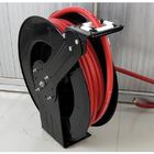 Double Hose Retractable Water Hose Reel Spring Driven Type For Liquid Supply